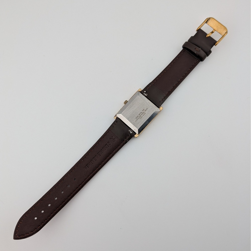 Le Gant Swiss Vintage Tank Watch Y334-5050 Gold‎ Tone Quartz - Picture 10 of 10